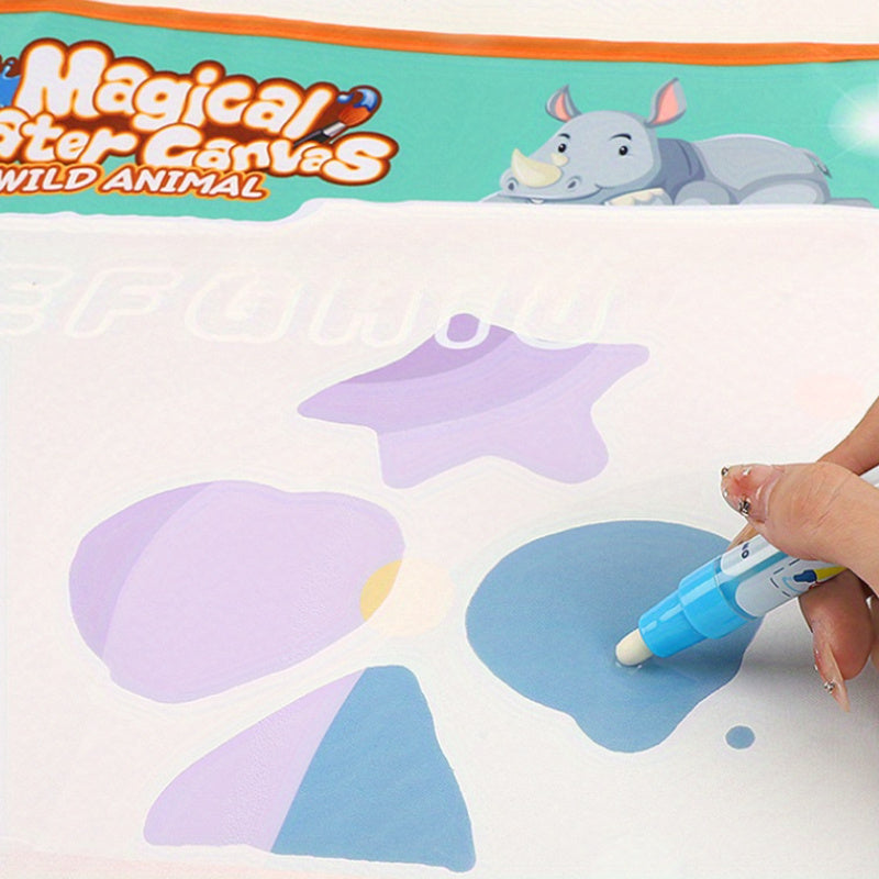 Toy puzzles, Enchanted Water Canvas, Drawing Pad, Scribble Board, Kids' Graffiti Art, Watercolor Mat, Artistic Drawing Board