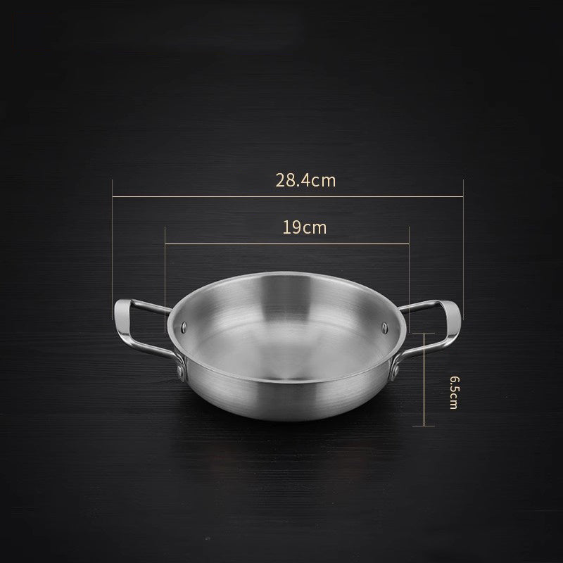 Multipurpose Stainless Steel Cooking Pot for Ramen - Ideal for Making Soup, Curry, Pasta, and Stew | Suitable for Use with Induction Cooktops