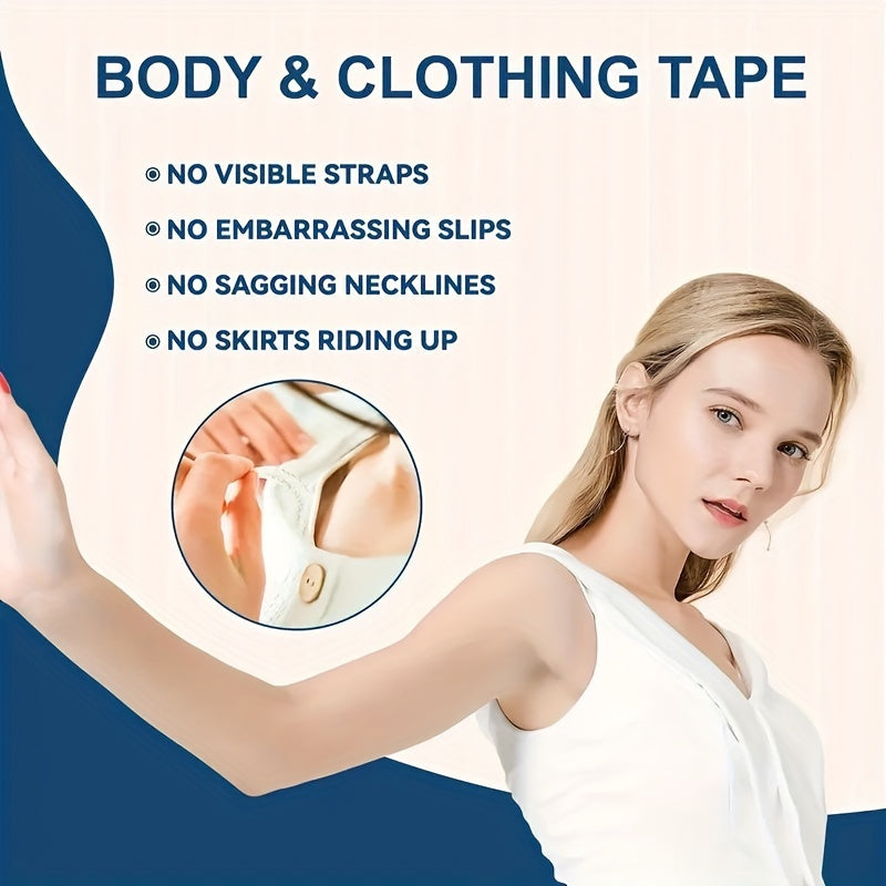 50pcs of invisible anti-slip stickers with skin-friendly adhesive prevent slipping for women's lingerie and underwear.