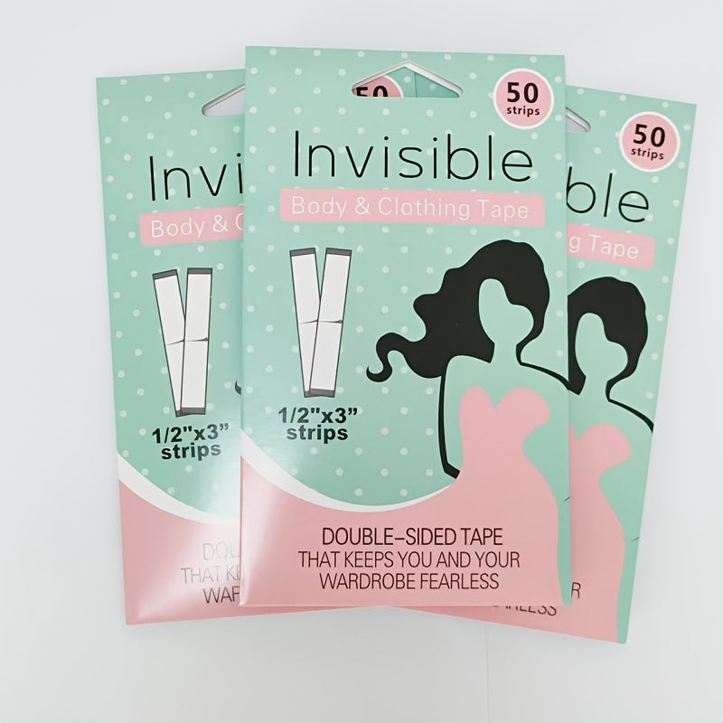 50pcs of invisible anti-slip stickers with skin-friendly adhesive prevent slipping for women's lingerie and underwear.