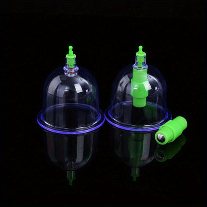 Manual cupping massage cup with thick suction for Chinese herbal therapy. No electricity or battery needed. Home muscle relaxation tool, ideal gift for parents.