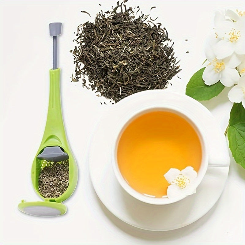 1pc Kitchen Supplies Tea Set including a Silicone Tea Strainer, Filter, and Infuser, all part of Kitchen Tools.