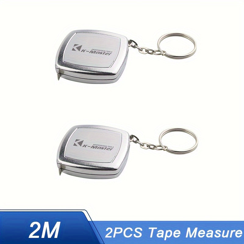 2M retractable ruler keychain tape measure