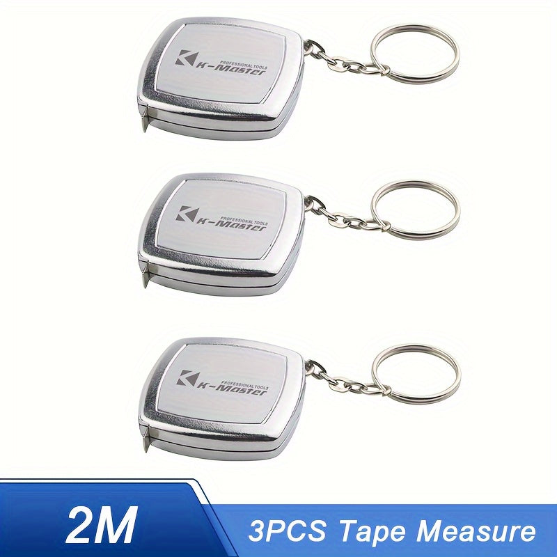 2M retractable ruler keychain tape measure