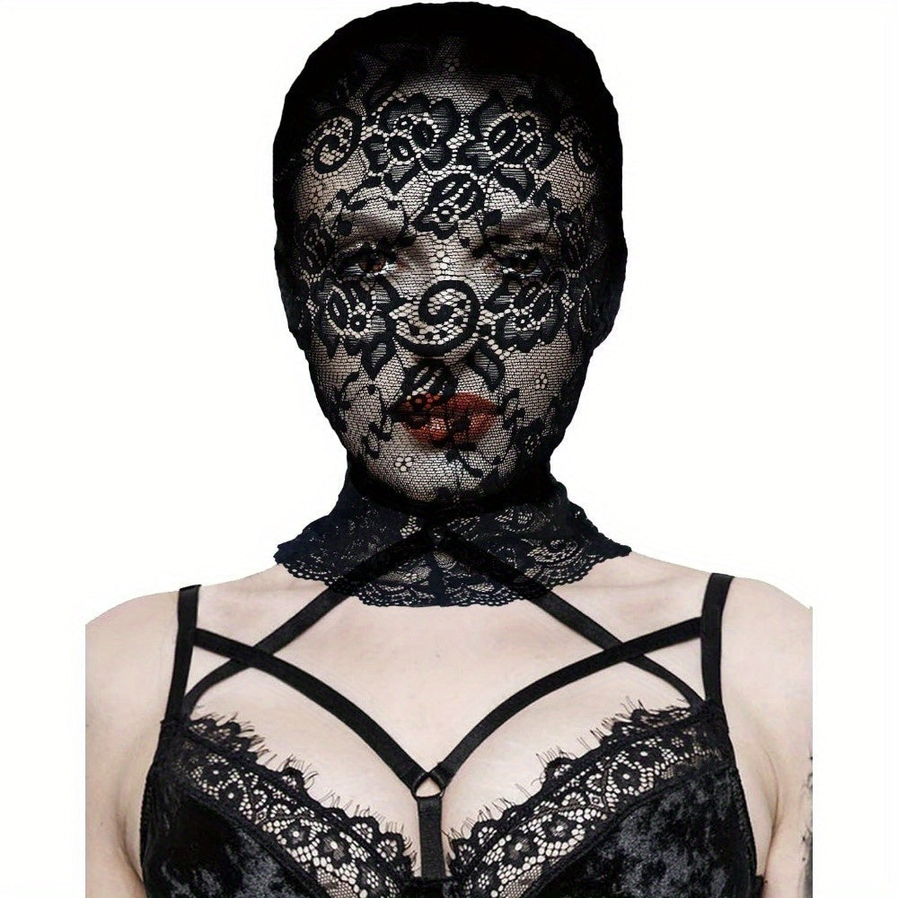 Elegant 1PC Face Lace Skin Mask Fabric Mask for Halloween Masquerade Party Veil