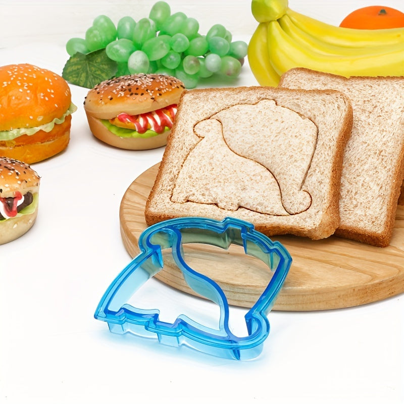 The Dinosaur-Shaped Sandwich Cutter is a playful bread slicing tool designed for children, ideal for school lunches and parties. Made from durable plastic, this kitchen gadget is a great choice for Christmas.