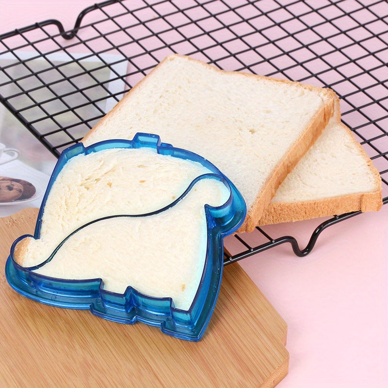 The Dinosaur-Shaped Sandwich Cutter is a playful bread slicing tool designed for children, ideal for school lunches and parties. Made from durable plastic, this kitchen gadget is a great choice for Christmas.