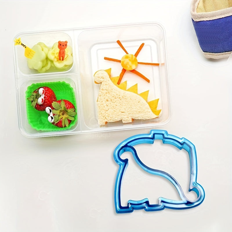 The Dinosaur-Shaped Sandwich Cutter is a playful bread slicing tool designed for children, ideal for school lunches and parties. Made from durable plastic, this kitchen gadget is a great choice for Christmas.