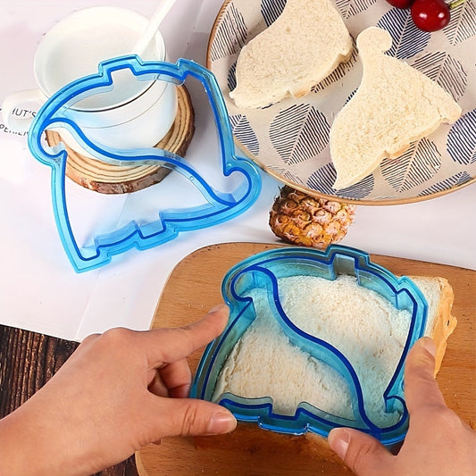 The Dinosaur-Shaped Sandwich Cutter is a playful bread slicing tool designed for children, ideal for school lunches and parties. Made from durable plastic, this kitchen gadget is a great choice for Christmas.