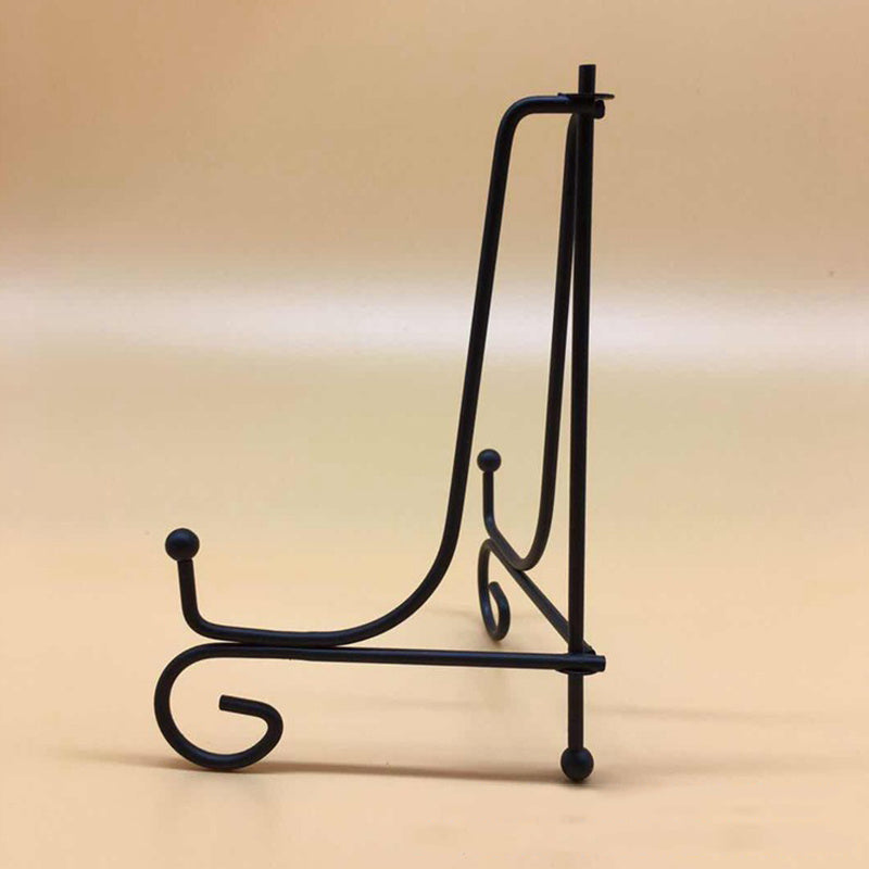 Elegant Iron Wire Plate Stand by LattBy - Stylish Display Rack for Kitchen & Dining, Ideal for showcasing Dishes, Frames, and Crafts.