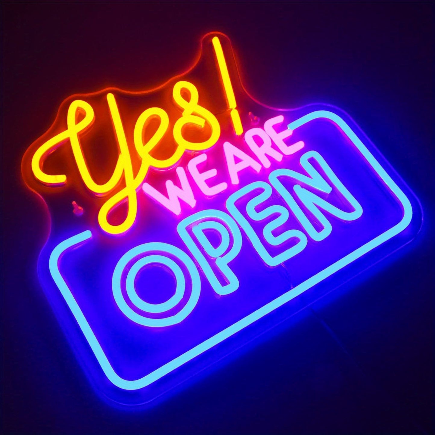 Neon commercial sign with bright LED light for high visibility, perfect for electronic display on walls or windows in bars, coffee shops, salons, hotels, and stores. Powered by USB.