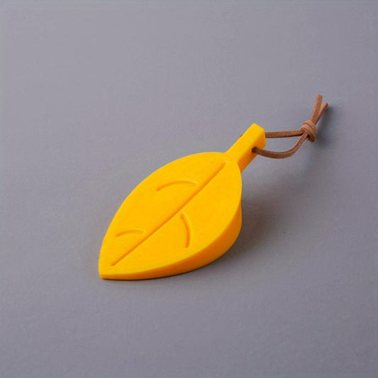 Set of four adorable leaf-shaped cartoon door stoppers for safety in a variety of colors.