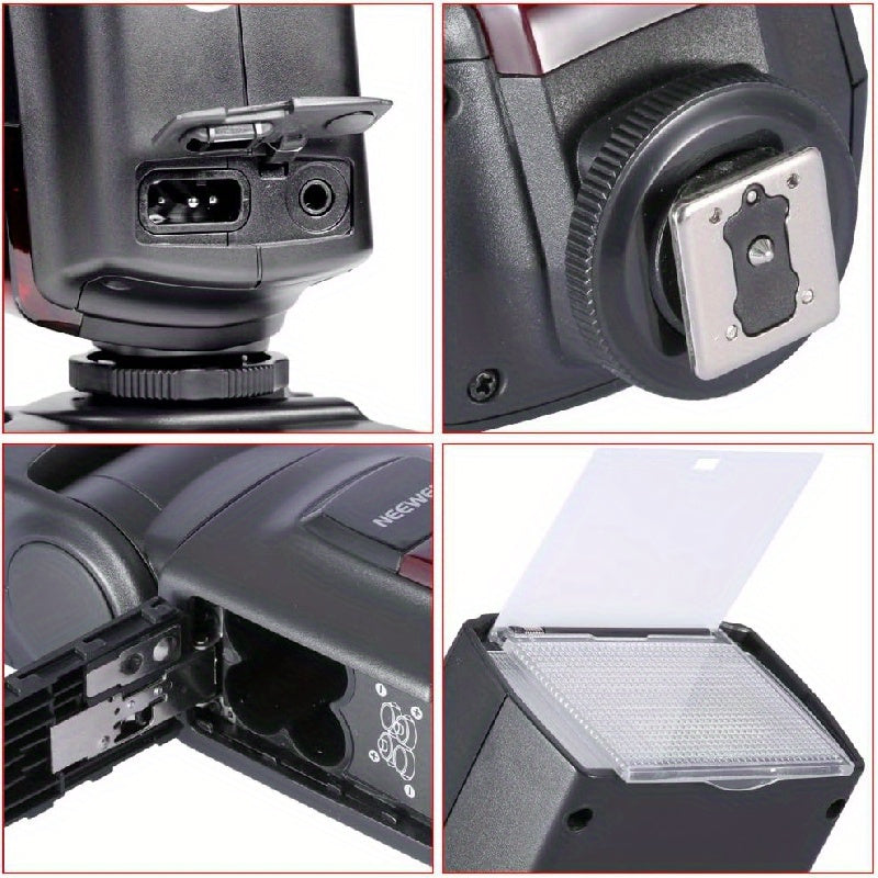 NEEWER TT560 Speedlite Camera Flash with Hot Shoe Mount, Rotatable and Versatile Lighting for various DSLR brands - Portable, Customizable Modes, Fast Recycling Time.