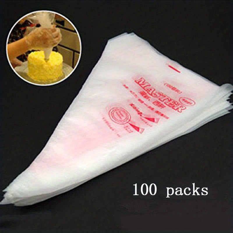 100 Misszhi Disposable Pastry Bags - Great for desserts, perfect for hotels and commercial use.