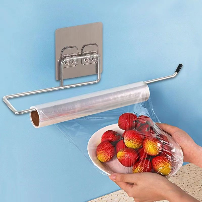 Durable Stainless Steel Paper Towel Holder: Convenient Rack for Kitchen and Bathroom organization