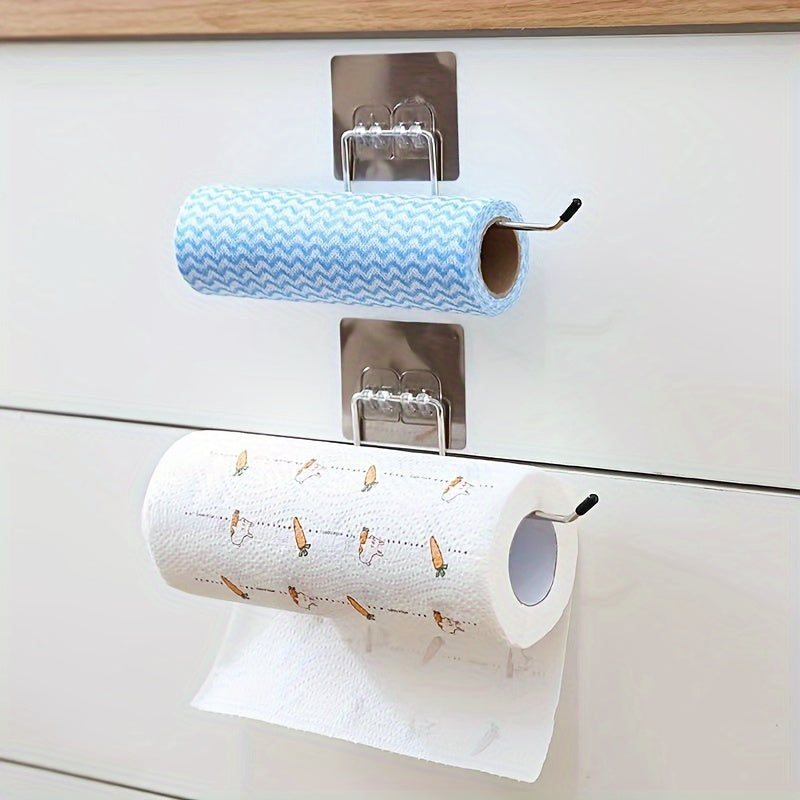 Durable Stainless Steel Paper Towel Holder: Convenient Rack for Kitchen and Bathroom organization