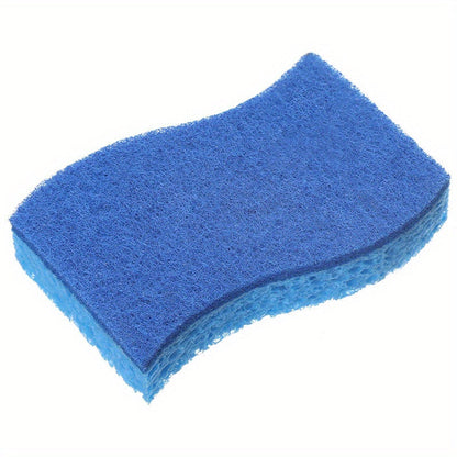 5 pieces of the Multifunctional Cleaning Sponge: Double-Sided Scouring Pad for Household Cleaning, Dishwashing, and Premium Kitchen Wiping. This durable, non-scratch sponge is super absorbent and a must-have cleaning tool for your home.