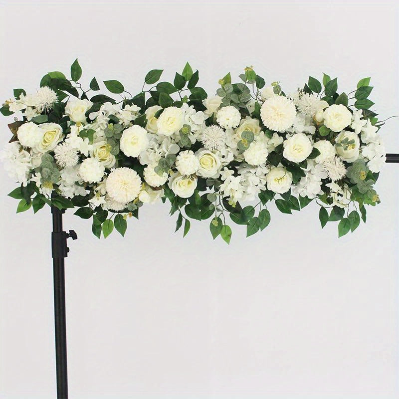 Artificial Peony Rose Garland for Wedding and Events, Outdoor Patio Decoration, all-season use for holidays, no container included.