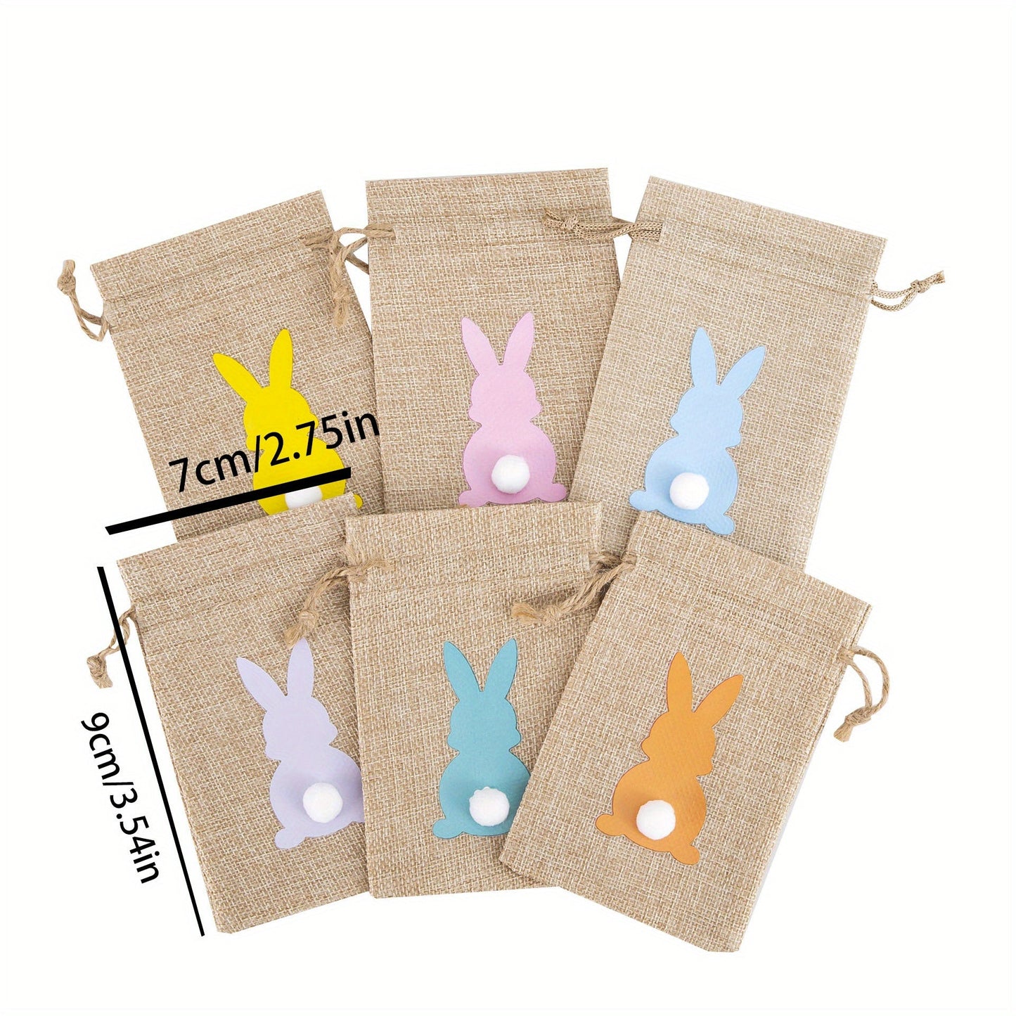 Choose from either a set of six or eight bunny rabbit gift bags, perfect for adding festive flair to your Easter party. These versatile bags are also great for Christmas, Halloween, Thanksgiving, New Year's, or Valentine's Day gifts.