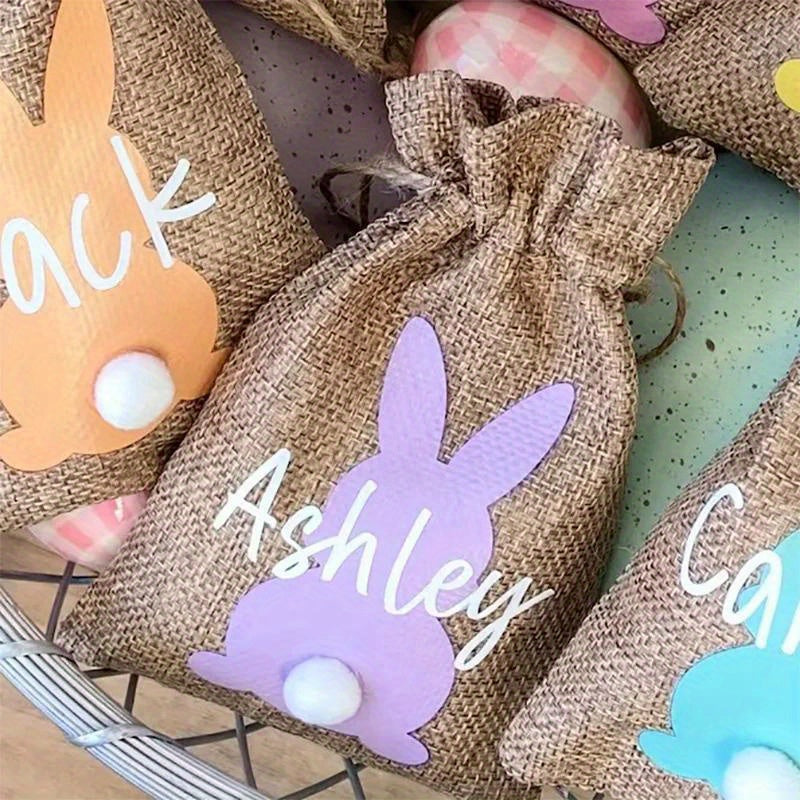 Choose from either a set of six or eight bunny rabbit gift bags, perfect for adding festive flair to your Easter party. These versatile bags are also great for Christmas, Halloween, Thanksgiving, New Year's, or Valentine's Day gifts.