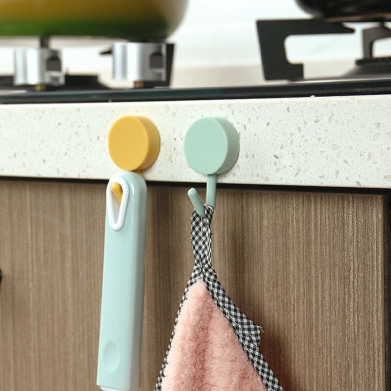 10 colorful self-adhesive hooks for easy organization in any room without drilling.