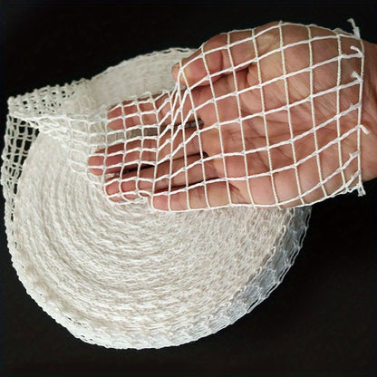 1 piece of Meat Mesh Roll, which includes Beef Mesh, Hot Dog Meat Mesh, Ham Sausage, and Monkey Bread Mesh. This Kitchen Household Elastic Beef Mesh is perfect for making smoked meat, sausage, and other delicious treats. A must-have for any kitchen