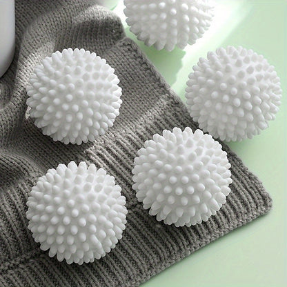 6 soft fabric laundry balls for wrinkle reduction and rolling prevention, essential home cleaning accessory, dryer balls