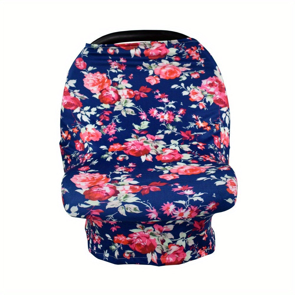 Versatile Nursing Cover - A multi-use scarf for breastfeeding, car seats, strollers, high chairs, shopping carts, and more! Made from soft, stretchy, and breathable fabric perfect for summer.