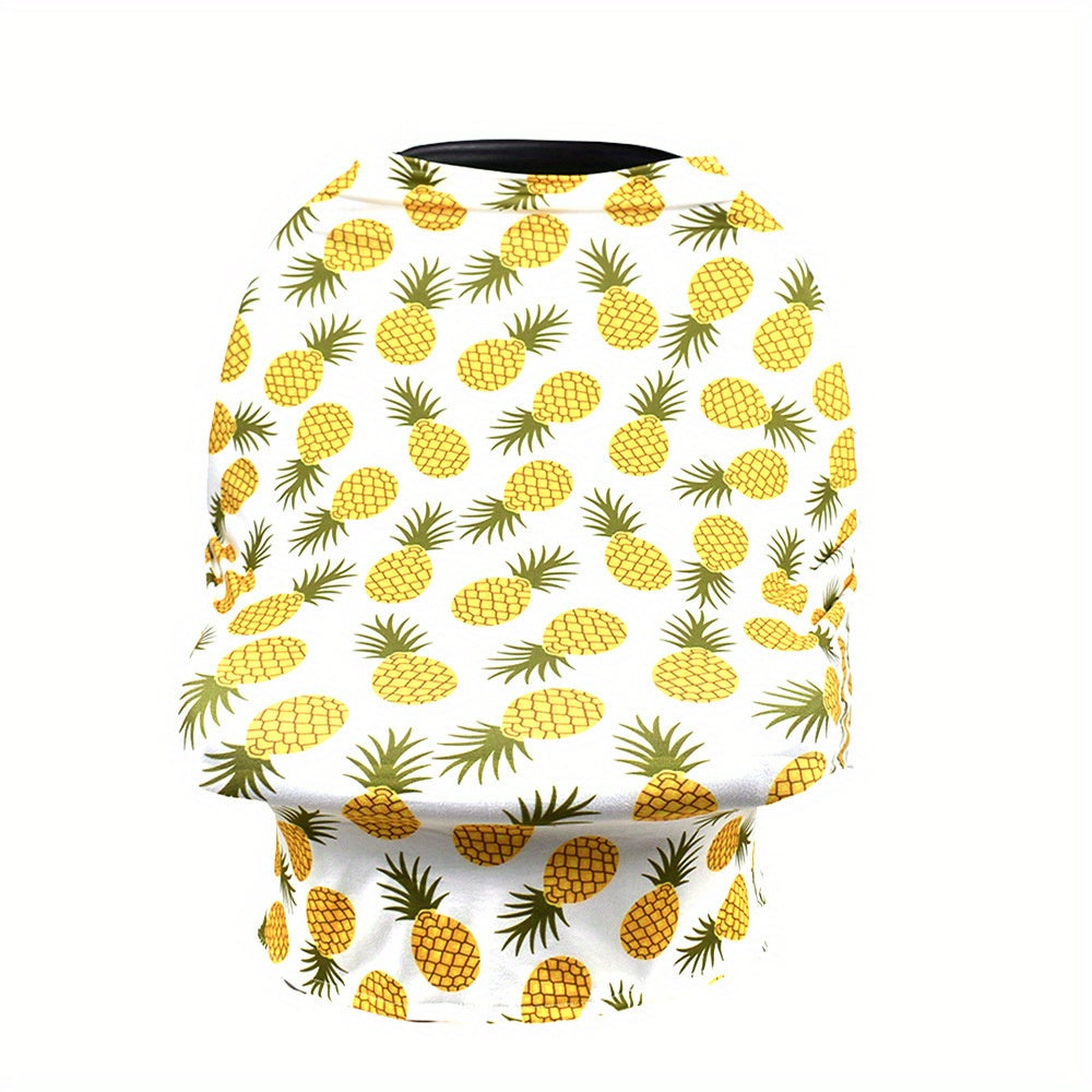 Versatile Nursing Cover - A multi-use scarf for breastfeeding, car seats, strollers, high chairs, shopping carts, and more! Made from soft, stretchy, and breathable fabric perfect for summer.