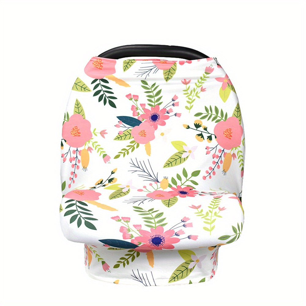 Versatile Nursing Cover - A multi-use scarf for breastfeeding, car seats, strollers, high chairs, shopping carts, and more! Made from soft, stretchy, and breathable fabric perfect for summer.