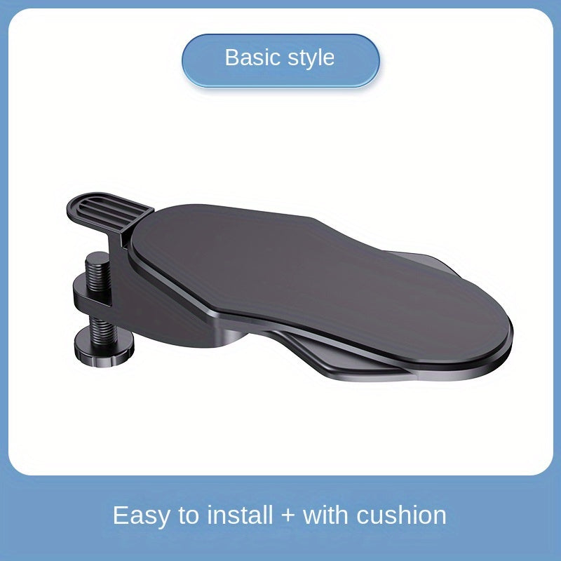 1pc Computer Arm Rest Holder with adjustable, rotating arm wrist rest pad for ergonomic elbow support. Can be folded and rotated, perfect for home, office, table, or chair.