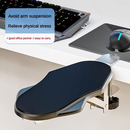 1pc Computer Arm Rest Holder with adjustable, rotating arm wrist rest pad for ergonomic elbow support. Can be folded and rotated, perfect for home, office, table, or chair.