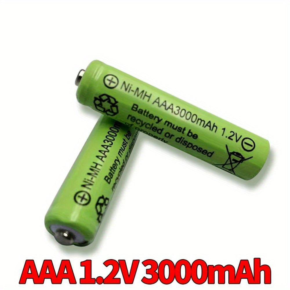 8/12/24/48pcs, AAA 3000mAh 1.2V Ni-MH rechargeable battery cell suitable for MP3, RC toys, LED flashlights, cameras, and other toys.