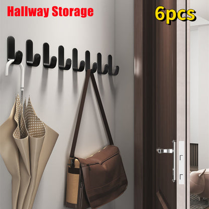 6-piece wall hook for towels, clothes, coats, keys, and other bathroom accessories.