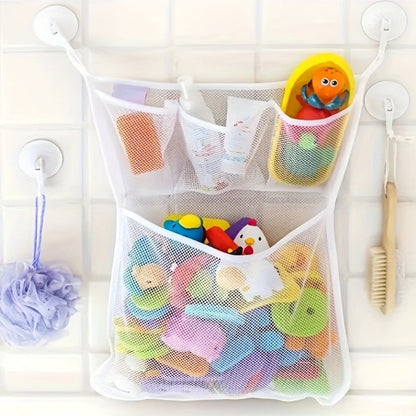 1-piece Bathroom Net Bag for hanging bath storage and washing.