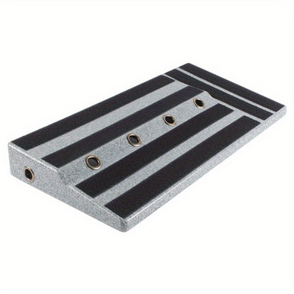 FF Bonfires Compact Guitar Pedal Board - Lightweight, Sturdy & Non-Slip with Hidden Power Supply - Black