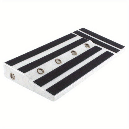 FF Bonfires Compact Guitar Pedal Board - Lightweight, Sturdy & Non-Slip with Hidden Power Supply - Black