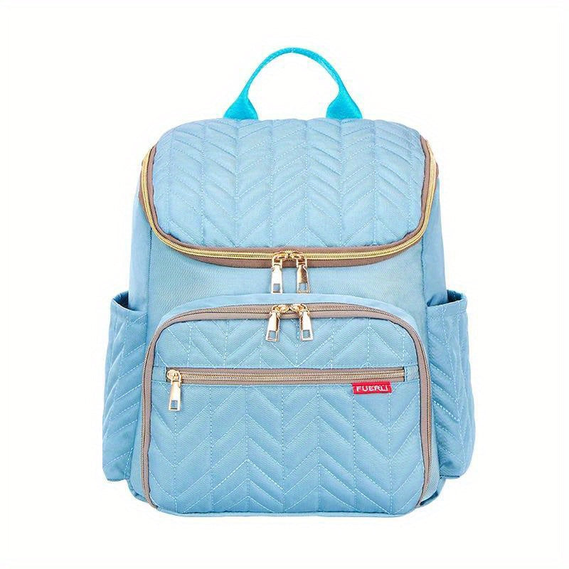 Backpack with ample storage for diapers, a mommy maternity bag, large capacity nappy bag, and travel bag for mom, also doubles as a stroller bag.