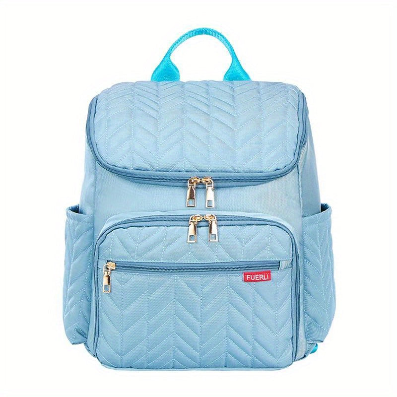 Backpack with ample storage for diapers, a mommy maternity bag, large capacity nappy bag, and travel bag for mom, also doubles as a stroller bag.