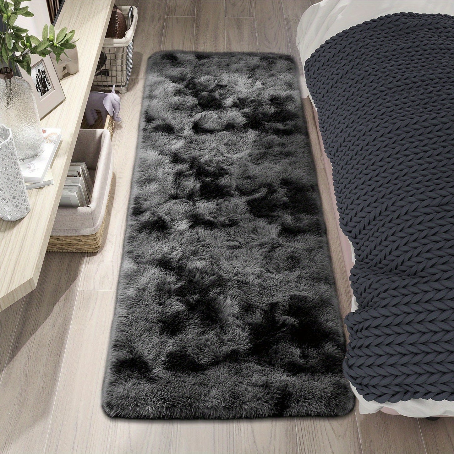 Indulge in luxury with our exquisite 1pc Tie-Dye Gradient Plush Area Mat. Made from soft silk fur, this machine washable mat is perfect for your living room coffee table or bedroom bedside. Available in two sizes: 50.01x100.0cm and 80.01x159.99cm. Cozy