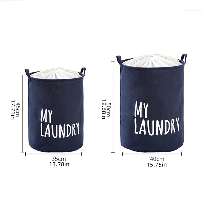 Get organized with this printed laundry basket featuring a drawstring closure. Perfect for storing dirty clothes, this large capacity basket is waterproof and moisture-proof. Use it to keep your bathroom, bedroom, dorm, or any room tidy and stylish while