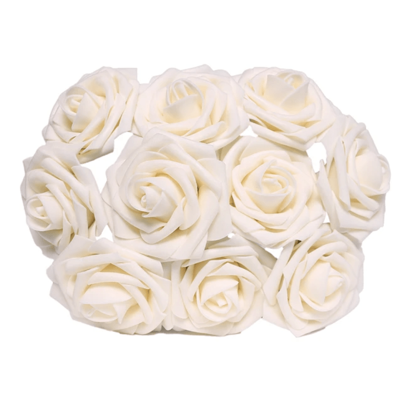 25 artificial rose flowers for garden wedding party decoration and home decor.