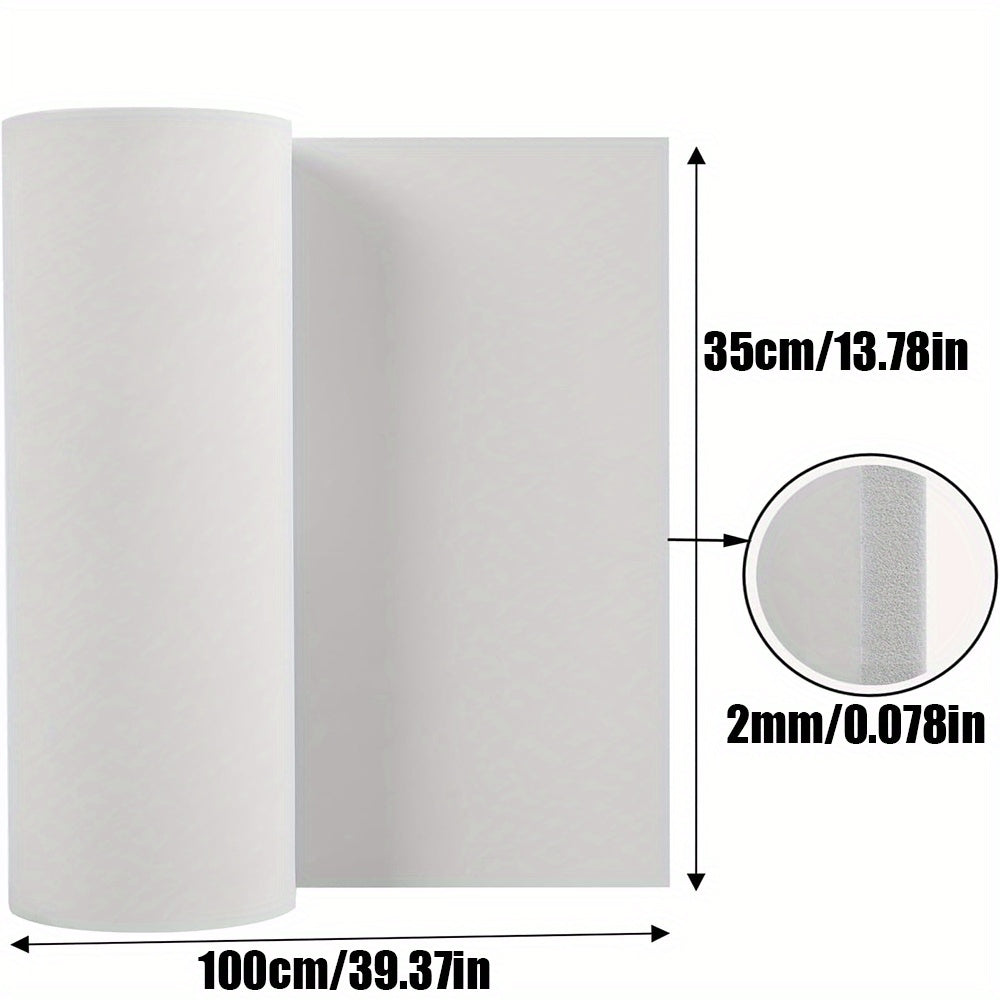 Premium EVA foam sheet roll, 1-10mm thick, black color, 35x100cm, ideal for cosplay, crafts, and DIY projects.