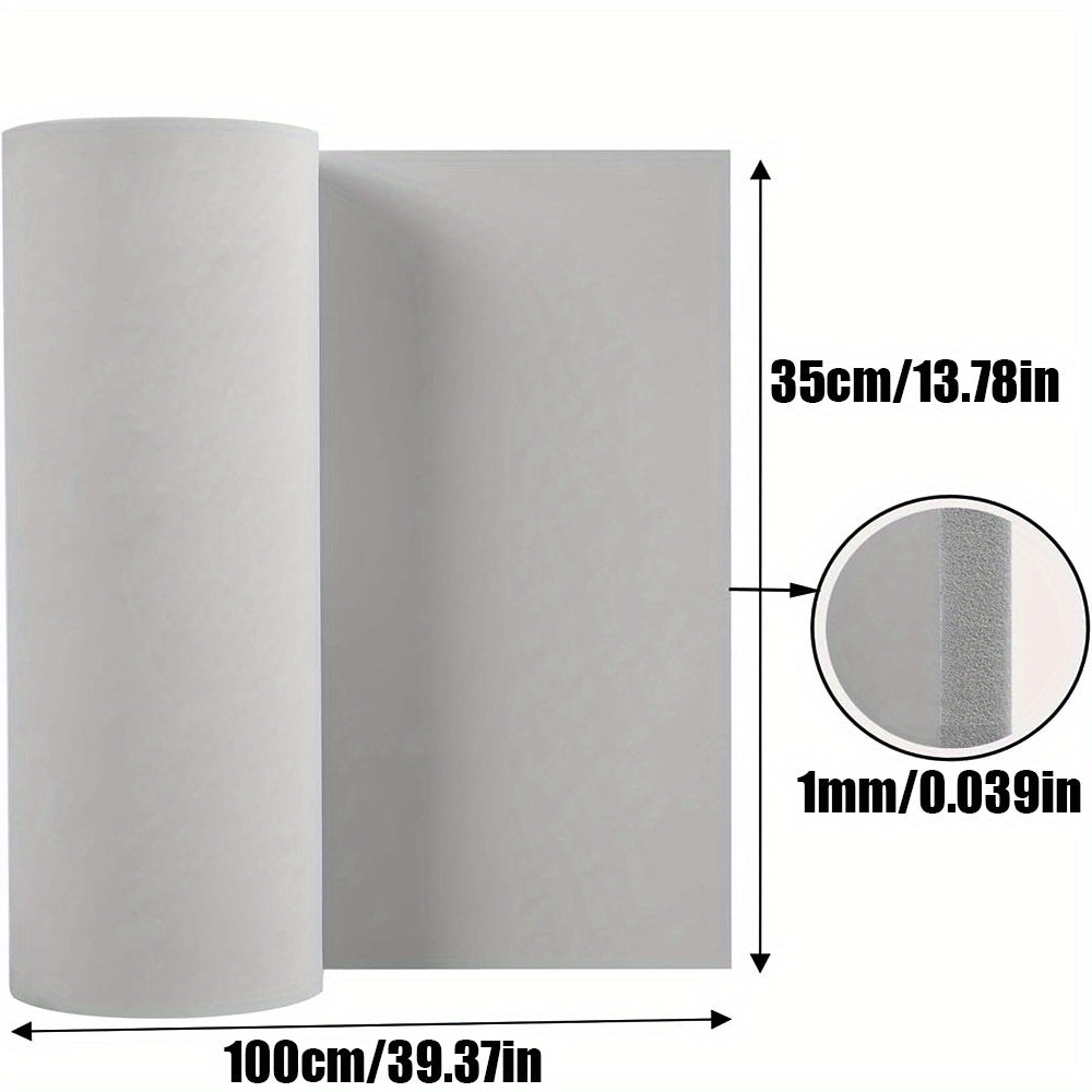 Premium EVA foam sheet roll, 1-10mm thick, black color, 35x100cm, ideal for cosplay, crafts, and DIY projects.