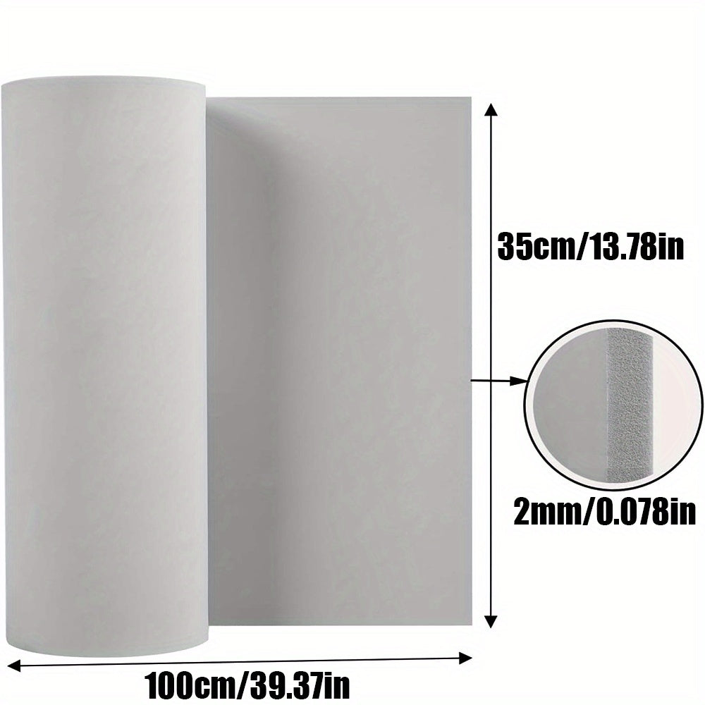 Premium EVA foam sheet roll, 1-10mm thick, black color, 35x100cm, ideal for cosplay, crafts, and DIY projects.