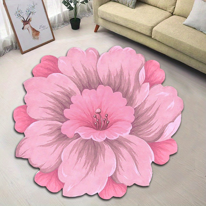 Soft carpet home decor that is highly absorbent, non-slip, and suitable for use in the bathroom, toilet floor, shower, kitchen, and bedroom.