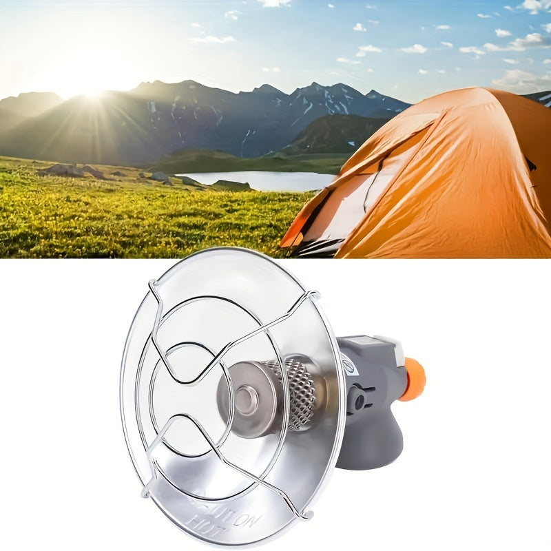 Stay warm on your outdoor adventures with the Single Heat Camping Tent Heater. This portable propane heater is constructed from durable stainless steel and is compatible with high-pressure gas tanks (tank not included). Ideal for camping, hiking, and