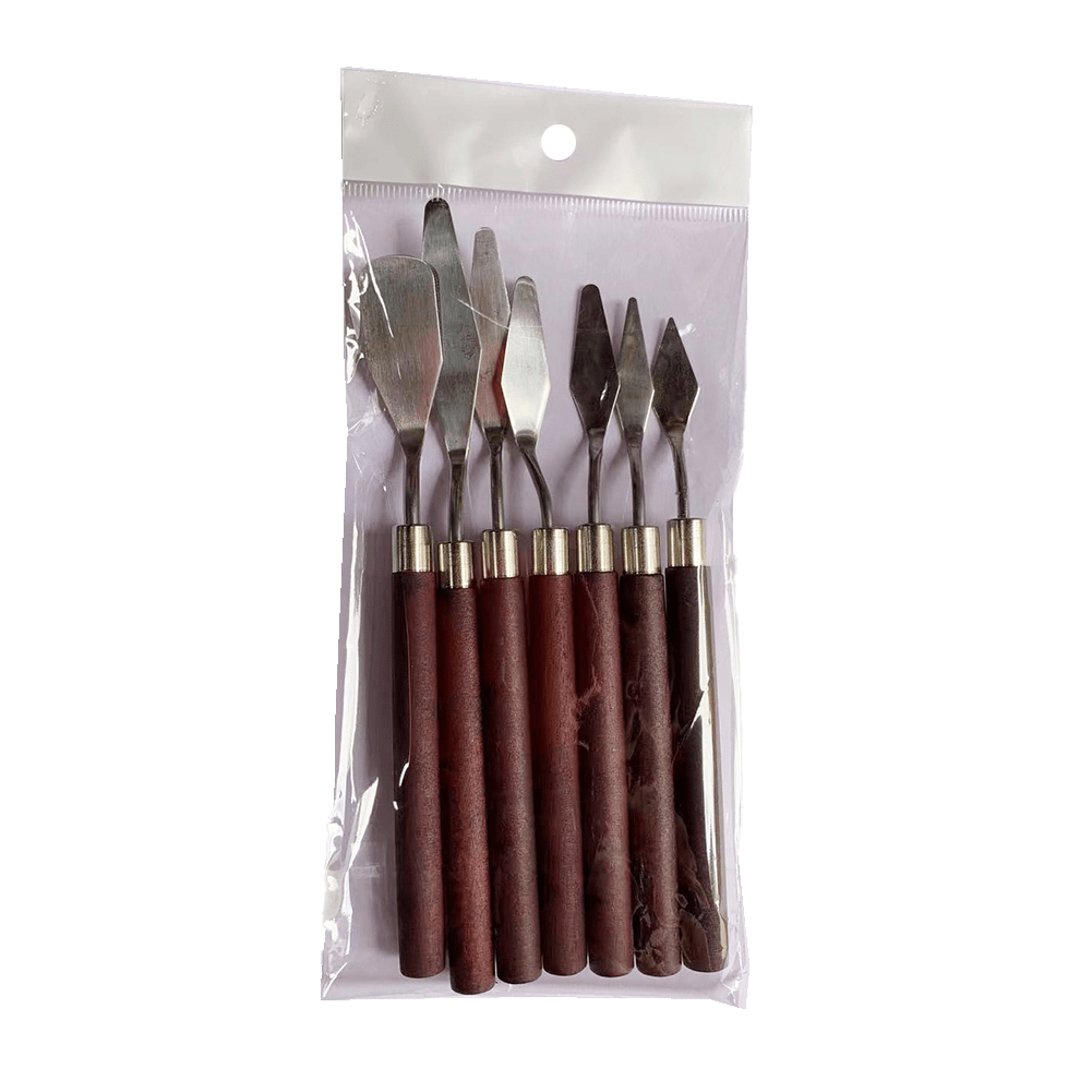 Complete your baking arsenal with this 7-piece Stainless Steel Cake Decorating Set, featuring Fondant Spatulas, Cream Mixing Scrapers, and Oil Painting Shovel. Perfect for pastry artists, these essential tools will elevate your baking creations.