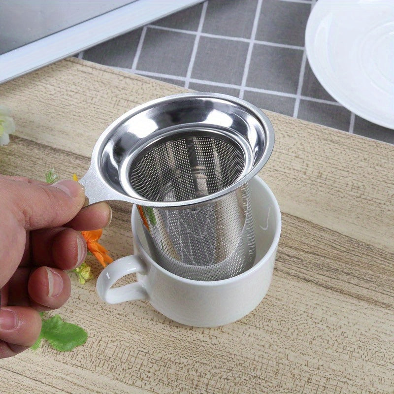 1 piece of Stainless Steel Tea Strainer for separating tea and filtering out impurities in tea, health pot, oil, and tank.