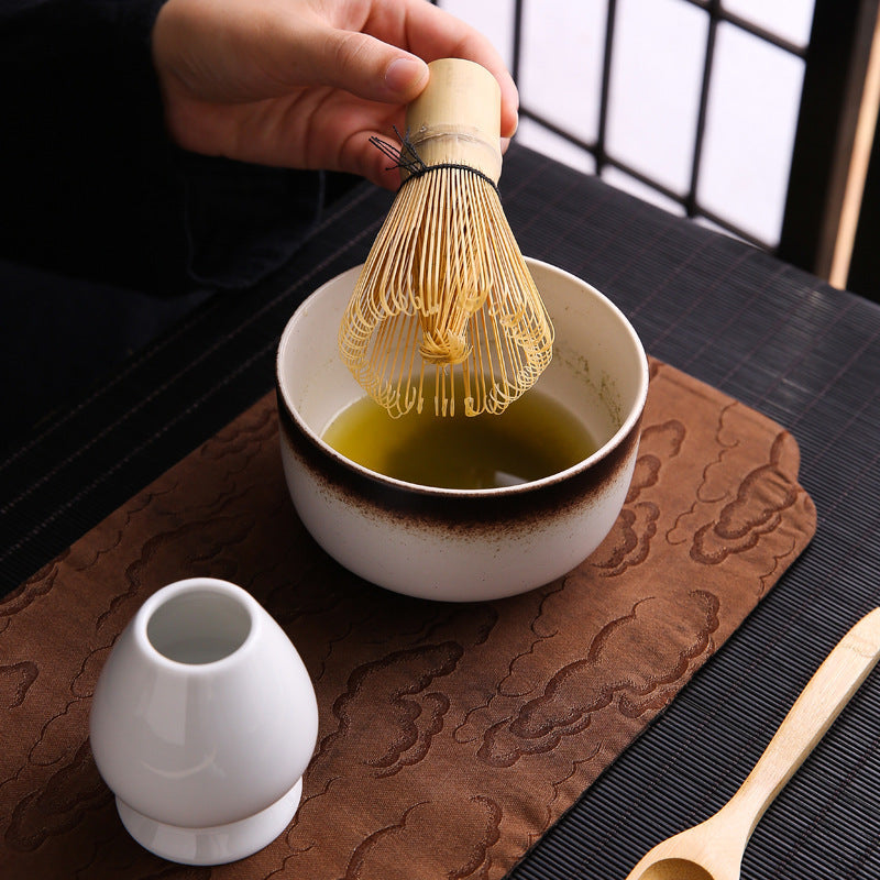 Japanese Gift Box Set includes a Tea Brush, Matcha Brush, Hundred-Book Stand, and Song Dynasty Tea Pointing Matcha Tea Making Tool Set.